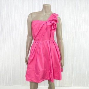 ASOS Pink One Shoulder Cocktail Party Dress 8